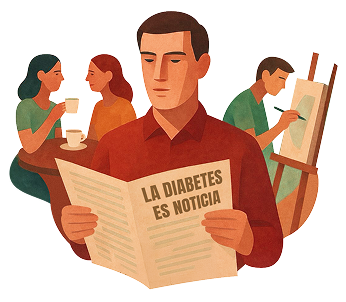 La vida con diabetes illustration